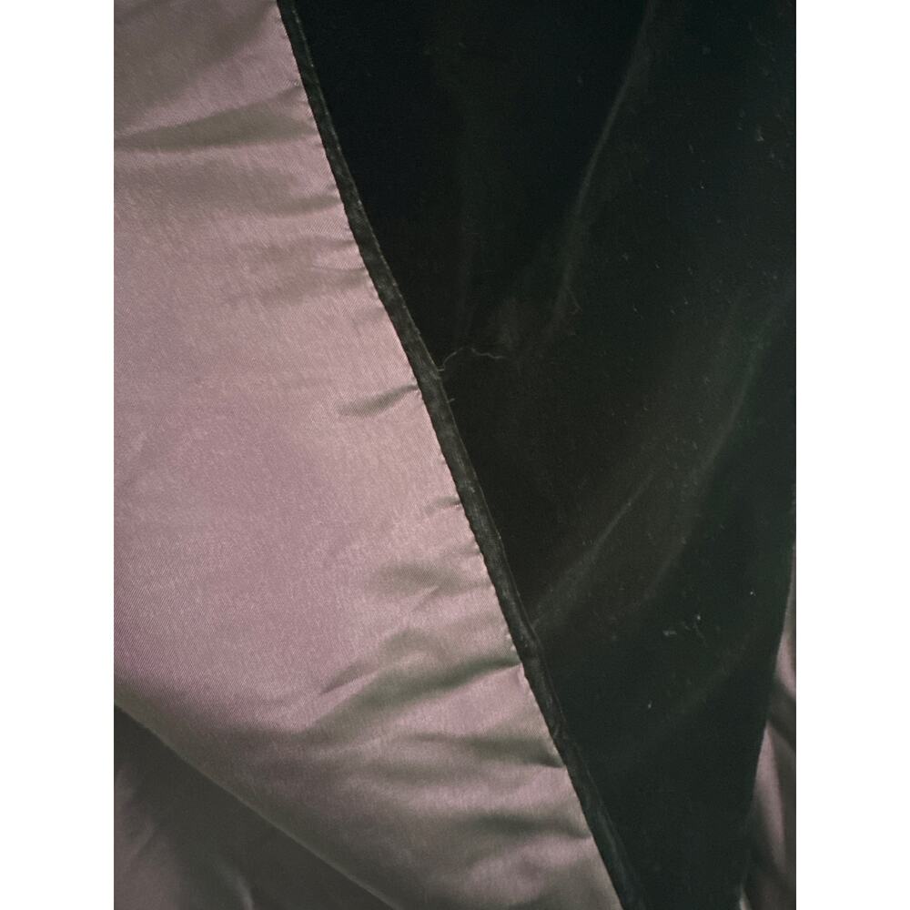 NWT Vintage Jessica McClintock Burgundy Velvet & Taffeta reversable Shawl Wrap - Picture 6 of 11